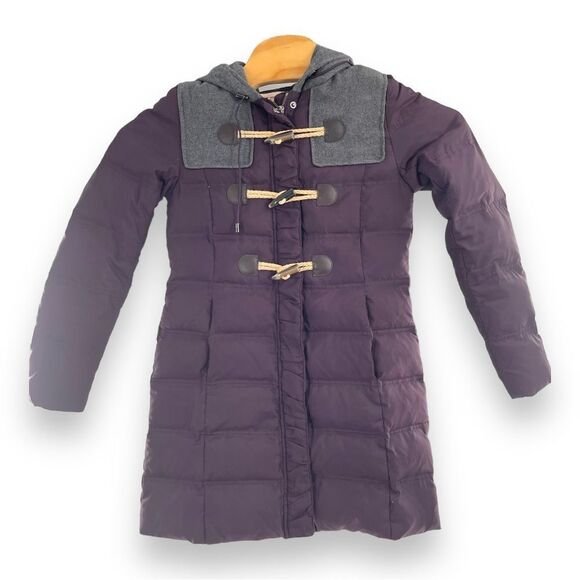 Anthropologie Cartonnier Purple Duffle Coat Down Filled Size 2. - Picture 2 of 6